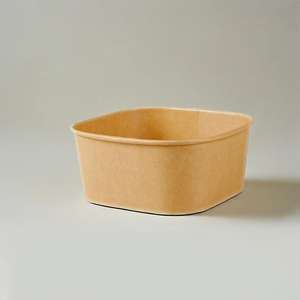 Tazón de Papel Kraft Marrón Desechable para Ensaladas y Poke Bowls, 36 oz (1000 ml), Envase de Papel Personalizado para Alimentos, Tazón de Papel para Snacks - Product Image 6