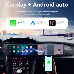 ZWNAV Pantalla Dual de 10.25 Pulgadas con Aspecto de Fibra de Carbono, Android 14, DSP, Navegación GPS, CarPlay, <span class=keywords><strong>Multimedia</strong></span> para Toyota GT86 BRZ 2012-2019, WIFI - Product Image 3