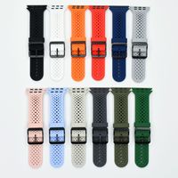 Apple Watch Ultra 9876543210 Serisi SE, Xiaomi Delikli Nefes Alabilen Silikon Saat Kayışı - Yeni Model için uygun