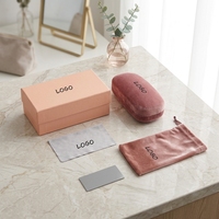 Étui à lunettes en cuir PU personnalisé Huali, boîte de rangement rigide pour lunettes de soleil, emballage de lunettes de qualité supérieure, coffret cadeau, vente en gros