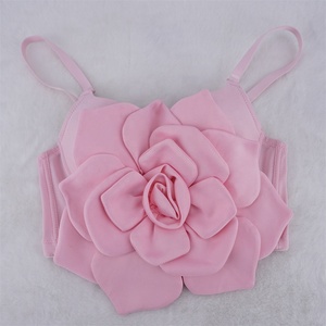 Débardeur <span class=keywords><strong>bustier</strong></span> à fleurs brodées en trois dimensions - Product Image 1