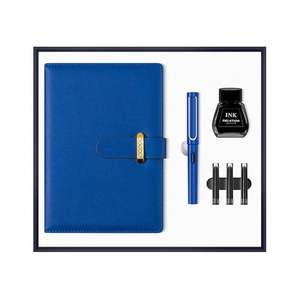 Promotionnel En Cuir A5 Journal Cahier Métal Stylo Recharge Encre Cadeau Ensembles Anniversaire Célébration Entreprise Souvenir Pour Les Clients - Product Image 2