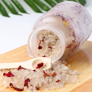 Commercio all'ingrosso Spa Rose Sea Soak lavanda rilassante Himalayan Pink Epsom Salt Natural Private Label fiore biologico Rose Bath Salt - Product Image 3