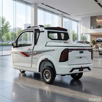 Camionnette électrique à trois roues à carrosserie ouverte avec une capacité de charge utile de 400 kg pour 3 passagers