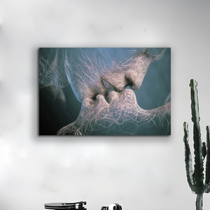 Vendita Calda: Quadro Moderno Astratto <span class=keywords><strong>Bacio</strong></span> a HD per Decorazione Murale, Stampa su Tela per Arredamento Casa - Product Image 2