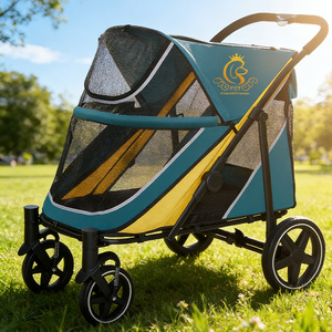 <span class=keywords><strong>Poussette</strong></span> pour animaux de compagnie EUR PET Ultimate Convenience, pliage à une main, roues à libération rapide, accès avant et arrière, coussin lavable, <span class=keywords><strong>poussette</strong></span> pour chien et chat - Product Image 2