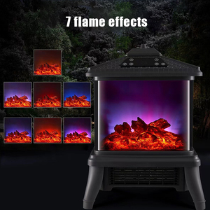 Household <b>Heater</b> Desktop Flame <b>Heater</b> Stove 1500w Electric <b>Fireplace</b> <b>Heater</b> for Living Room Bedroom - Product Image 5