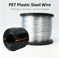 Fil de fer plastifié pour serre, multi-spécifications, haute résistance, en PET, nouveau matériau