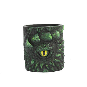 Maceta de Resina con Diseño de Ojo de Dragón, Redonda, Moderna, Adorno para Escritorio de Oficina u Hogar, Pieza Única, Decoración para Regalo - Product Image 4