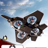 Avion de Chasse Télécommandé 6 Canaux en Mousse, Modèle Réduit, Jouet pour Jeunes, Rechargeable, Électrique, Antichoc, Vol Stationnaire