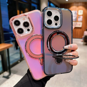 Vrouwen Mobiele Telefoon Case Voor Iphone 17 <span class=keywords><strong>16</strong></span> Air <span class=keywords><strong>15</strong></span> 14 Plus 13 12 Pro Max Standaard Magnetische Ring Houder Luxe Gsm Cover Meisje - Product Image 4