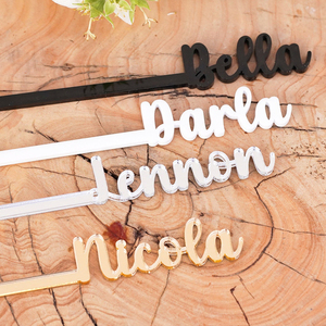 High-quality Wholesale Custom-colored Acrylic Beverage Stirrers for <strong>Catering</strong> and Wedding <strong>Decoration</strong>. - Product Image 3