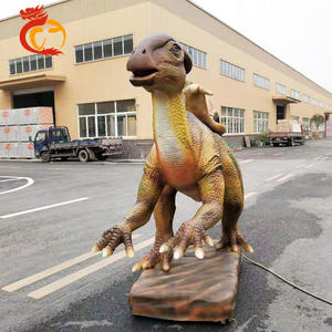 Dinosaure Parasaurus animatronique réaliste à monter - Électrique, intérieur/extérieur, thème jurassique, étanche - Product Image 2