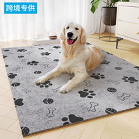 Tapis de sol pour animaux de compagnie, non tissé, épais, chaud, résistant à l'humidité, résistant à l'usure, lavable, tapis de couchage pour chien et chat