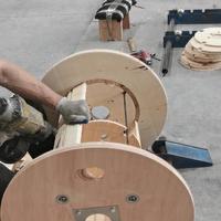 Bobine de matériau en contreplaqué en bois personnalisée en usine de haute qualité tambour de bobine de câble vide