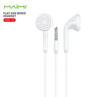 Maimi H31 스테레오 음악 헤드셋 3.5MM 플러그 이어폰 아이팟 화웨이 MI 등 스마트 폰, 플랫 귀 유선 헤드셋