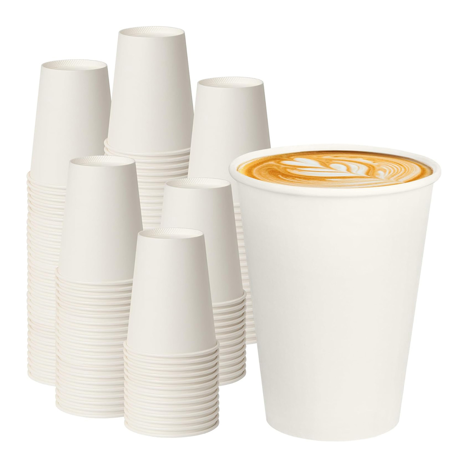 Heat-Resistant Paper Cup Custom Printed Disposable Coffee Cup 10oz 12oz Eco Friendly Packaging for Hot Drinks