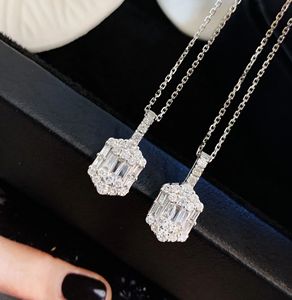 Collar de Lujo Xinfly Art Deco con Colgante de Diamantes Regulares de 0.36 Ct en Oro Blanco de 18k - Product Image 1