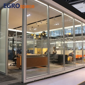 EGROspace <span class=keywords><strong>cloison</strong></span> insonorisée pour salle de travail <span class=keywords><strong>cloison</strong></span> murale <span class=keywords><strong>transparente</strong></span> en verre système intérieur en aluminium <span class=keywords><strong>cloison</strong></span> de bureau modulaire en verre - Product Image 6