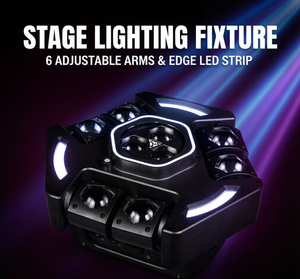 Prodotti di Punta: Faro Laser a Testa Mobile LED RGBW da 120mW, DMX512, IP33, PVC, 4-in-1, Attivazione Sonora, Effetto Scenico per <span class=keywords><strong>Club</strong></span> e Bar - Product Image 6