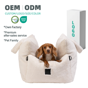 Reistas met op maat gemaakte reis-geheugenschuim orthopedische grote hondenbank, kussen, afneembaar luxe geheugenschuim huisdier katten auto bedden - Product Image 1