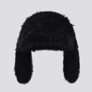 Thời trang dạo phố <span class=keywords><strong>Fluffy</strong></span> lông sang trọng Tai thỏ mũ mờ mùa đông ấm áp tai thỏ mũ - Product Image 4