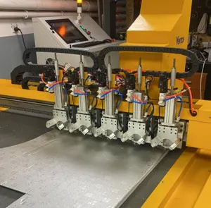 HVAC havalandırma kanal sandviç Panel PI Ductwork CNC 5 eksen kesme makinesi