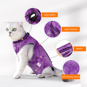 2026 NEW Surgery Recovery Suit Cat Spay Anti-licking Wound Weaning Suit Surgical <b>Clothes</b> for Cats Puppy Tie Dye Pet Cat <b>Clothes</b> - Product Image 1