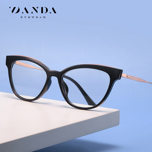 กรอบแว่นตา Danda รุ่น Cat Eye สำหรับผู้หญิง วัสดุ TR90 แบบเต็มกรอบ ป้องกันแสงสีฟ้า สำหรับใส่ทุกวัน - Product Image 1