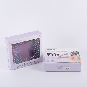 High quality purple color custom small paper boxes with window beautiful gift boxes with window