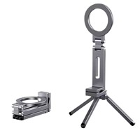 Support magnétique pour téléphone N52 avec pince de table, trépied professionnel en aluminium portable pour la gym, le streaming en direct et le vlogging