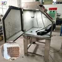 Cabine de sablage humide à haute efficacité, machine de sablage à vapeur humide sans poussière, sablageuse en acier inoxydable pour pièces automobiles