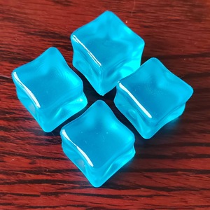 Resin Luminous <b>Cube</b> Glowing Square Miniatures Charms for Party <b>Table</b> Decorations Artificial Ice Cake Cubo Luminoso - Product Image 6