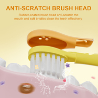 Brosse à dents électrique sonique pour enfants, USB-C, poils doux, pour dents sensibles, minuterie, étanche IPX8, blanchiment des dents, 5