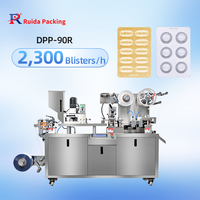 Machine d'emballage sous blister DPP-90R entièrement automatique pour comprimés, pilules et capsules, idéale pour la production en petites séries