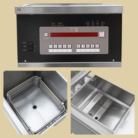 Freidora Comercial Tolcat de Acero Inoxidable, Máquina Vertical para Freír Pollo con Ruedas