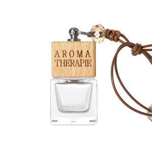 Diffuseur de parfum solide pour voiture 8 ml, flacon en verre vide à suspendre avec cristal - Product Image 6