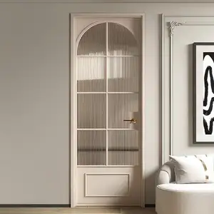 Ev kapıları alüminyum sürgülü kapı otomatik ucuz çerçeve karavan iç alüminyum tamperli cam kapı