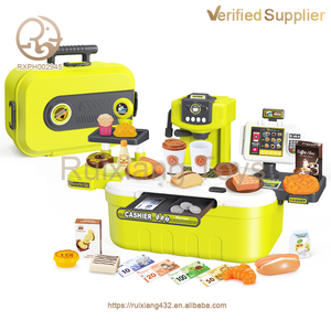 ของเล่นจำลองสำหรับเด็กและเด็กผู้หญิงเครื่องแคชเชียร์ของเล่นในบ้านจำลองสำหรับเก็บเงินสดใช้ในซูเปอร์มาร์เก็ต - Product Image 2