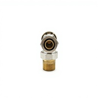 Vanne thermostatique d'angle Xingfu DN20 en laiton forgé nickelé pour radiateur, commande manuelle, contrôle haute température de l'eau, OEM