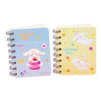 Carnet spirale mini mignon avec couverture personnalisée en PP, journal de poche Kawaii, 80 feuilles pour enfants, étudiants, écriture scolaire