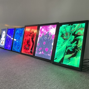 12x18in 16x24in 24x36in tùy chỉnh led Anime Poster hộp đèn hiển thị treo tường chiếu sáng LED 3D Acrylic tác phẩm nghệ thuật khung - Product Image 5