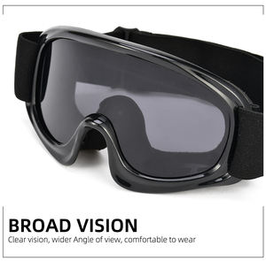 घौझोउ कारखाने की गुणवत्ता वाली बाइक गोगल्स एवी बच्चों युवा पीसी ब्लैक फ्रेम मोटोक्रॉस गोगल्स यूव सुरक्षा मोटरसाइकिल गोगल्स - Product Image 6