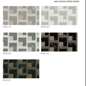 Papel Tapiz Geométrico en Forma de L, Sin Tejido, Mosaico Marrón y Negro de Lujo, Transpirable y Duradero, para Sala de Estar/Hotel - Product Image 2