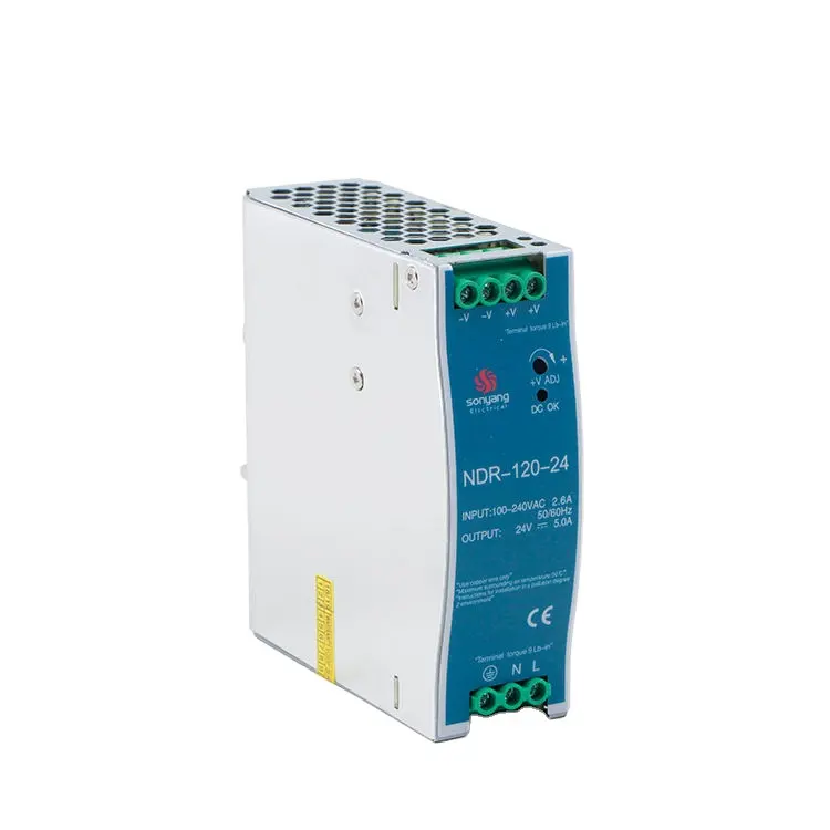 NDR Manufacture Cheap Din Rail Series Power Supply NDR-120W Ultra-thin Switching power supply