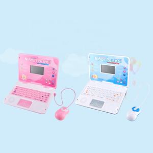 Ordinateur portable bilingue pour enfants <span class=keywords><strong>anglais</strong></span> et espagnol Machine d'apprentissage jouet 130 fonction éducation précoce Machine apprentissage ordinateur portable - Product Image 1