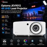 Projecteur laser Optoma JEV9012 4K UHD 4500 lumens pour studio de diffusion avec zoom 1,6x et HDR10