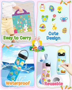 Reusable Sticker <strong>Book</strong> for Toddlers, Toddler Travel Toys Activities Crafts P <strong>Easter</strong> Basket Stuffers Birthday Gifts - Product Image 6
