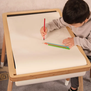 Table d'activité en bois pour tout-petits meubles Montessori Table et chaises pour enfants Table de pépinière sensorielle bureau d'étude pour enfants - Product Image 3