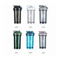 Axf Custom Logo Milieuvriendelijk 500Ml Fitness Zwart Blend Shakers Plastic Blanco Gym Protien Blank Eiwit Shaker Fles